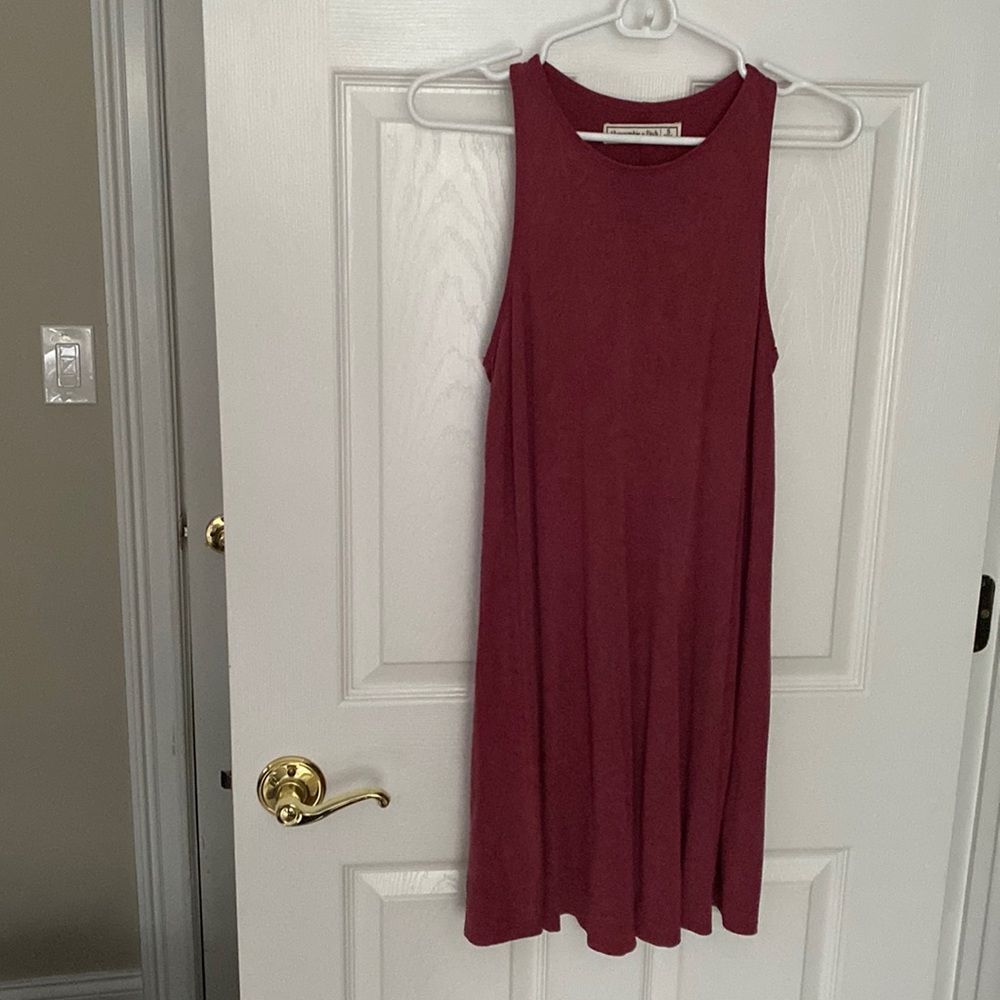 Abercrombie and Fitch tank mini a line dress in maroon